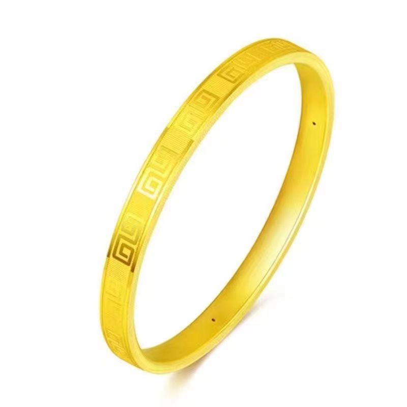 Wholesale Vietnamese alluvial gold back pattern Bracelet